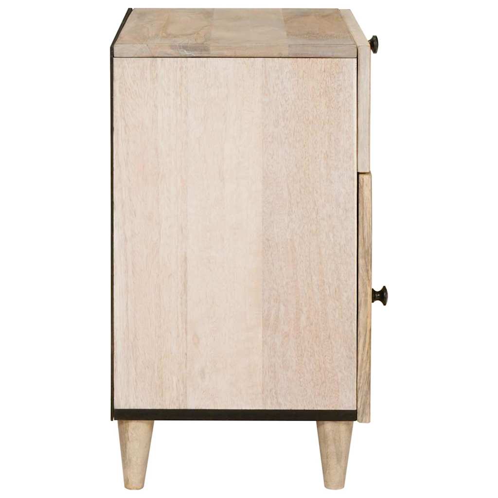 Comodino Beige 50 x 33 x 60 cm legno massello di mango