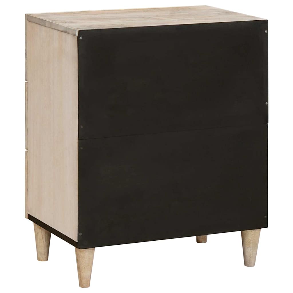 Comodino Beige 50 x 33 x 60 cm legno massello di mango