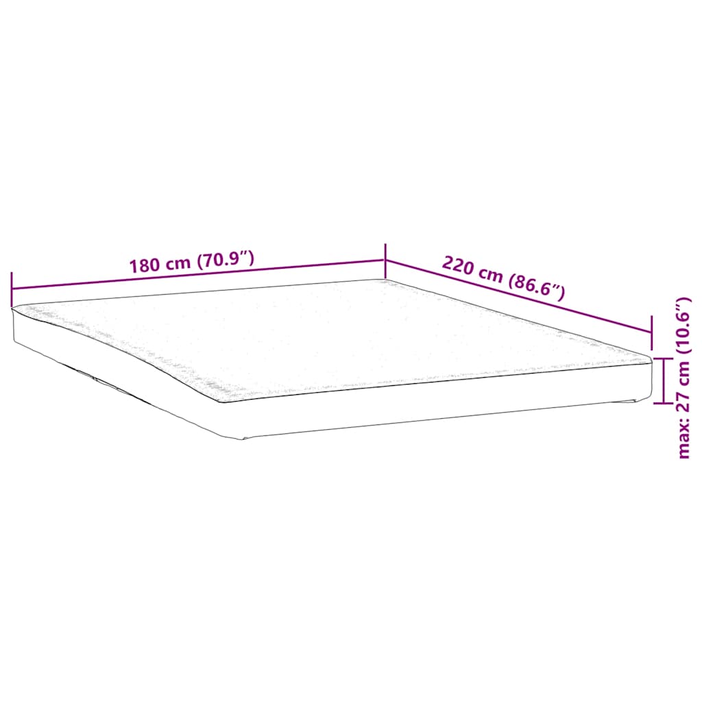 Coprimaterasso Bianco 180x220 cm Impermeabile | homemem39
