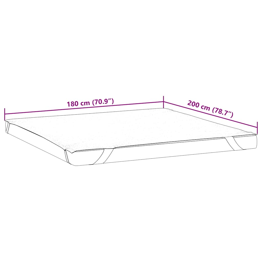 Coprimaterasso Bianco 180x200 cm Impermeabile - homemem39