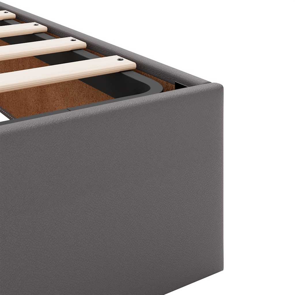 Struttura Letto Pouf senza Materasso 200x200 cm Similpelle | homemem39