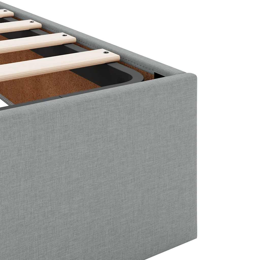 Struttura Letto Pouf senza Materasso 90x190 cm in Tessuto - homemem39