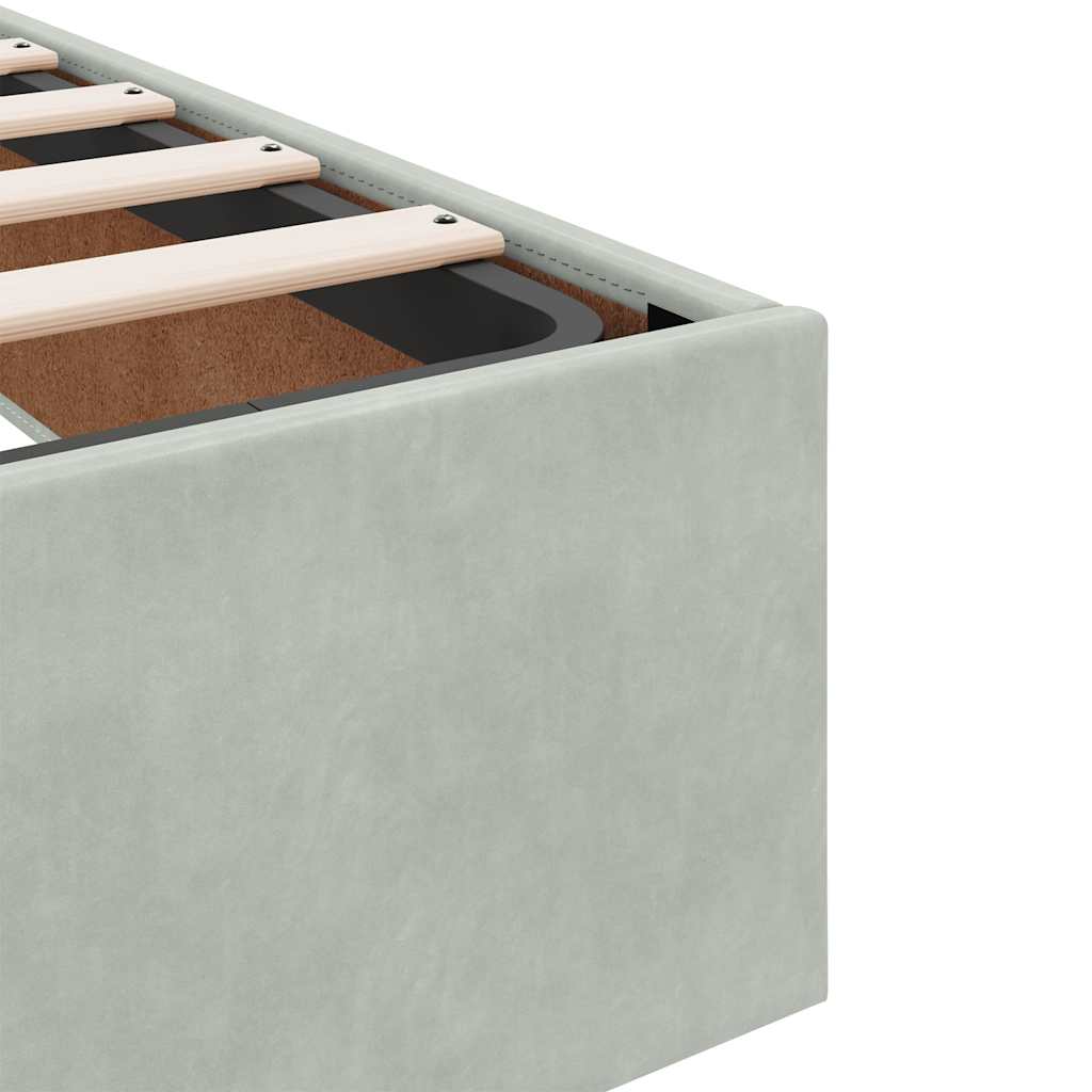 Struttura Letto Pouf senza Materasso 180x200 cm in Velluto | homemem39