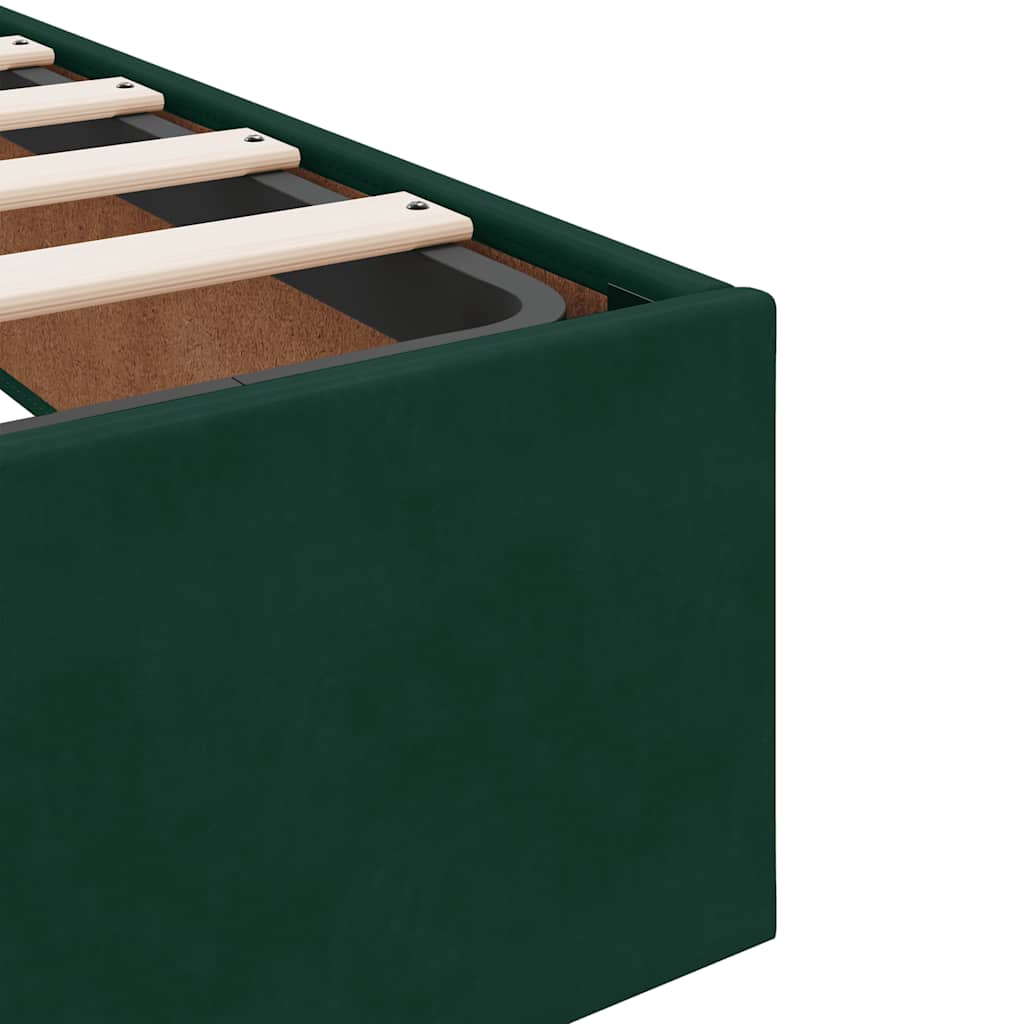 Struttura Letto Pouf senza Materasso 180x200 cm in Velluto - homemem39