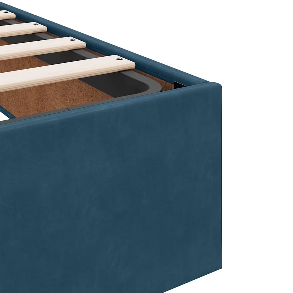 Struttura Letto Pouf senza Materasso 180x200 cm in Velluto | homemem39