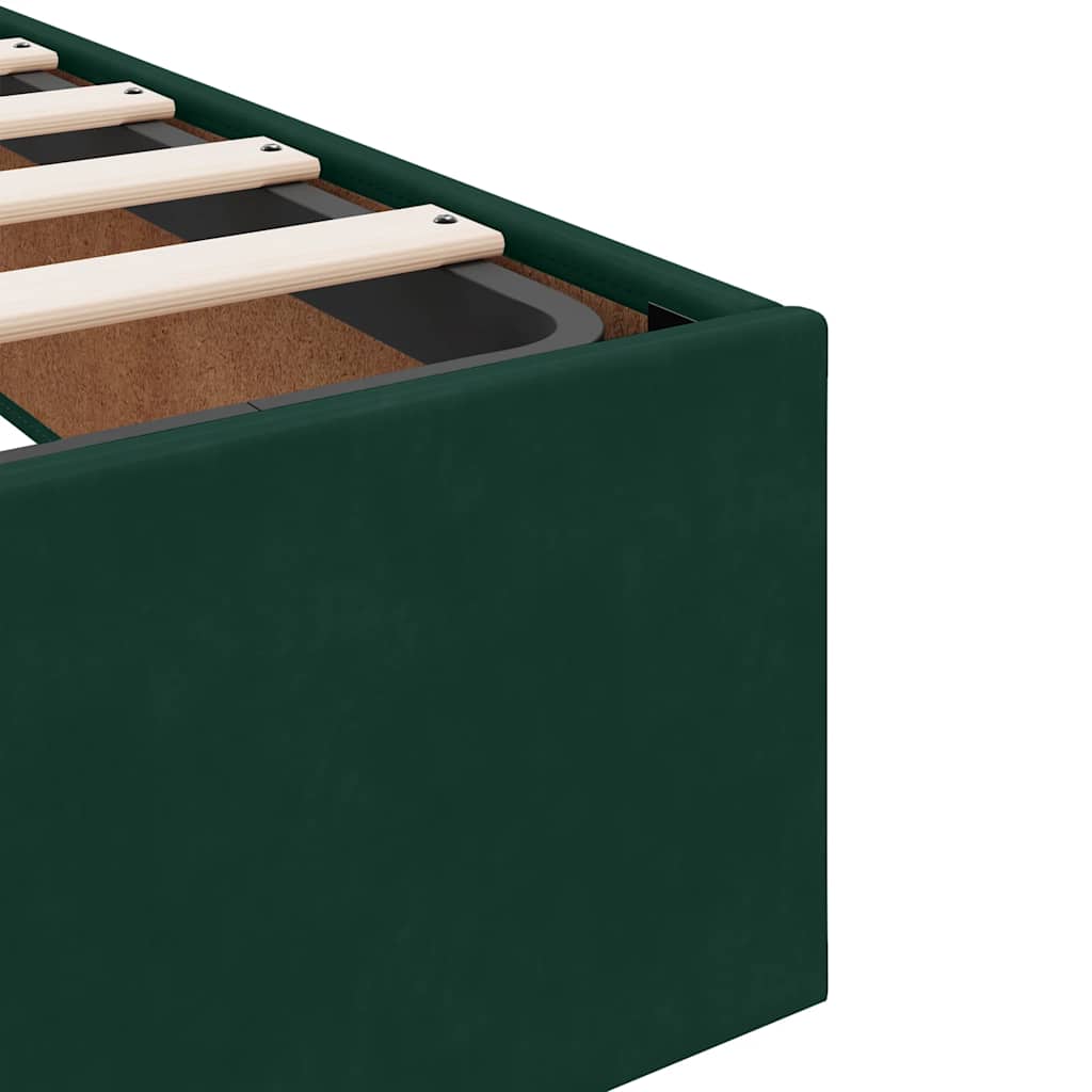 Struttura Letto Pouf senza Materasso 200x200 cm in Velluto | homemem39