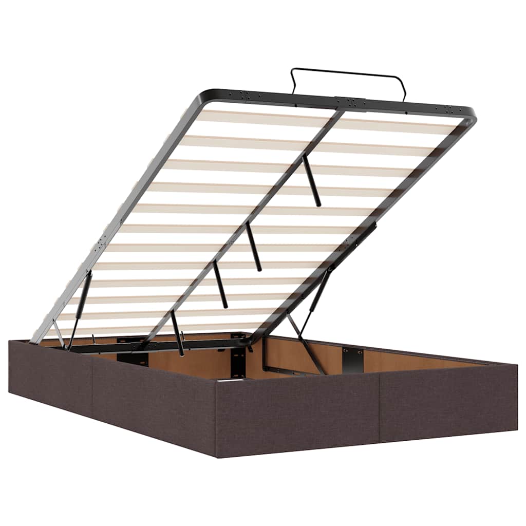 Struttura Letto Pouf con Materasso 120x200 cm in Tessuto - homemem39