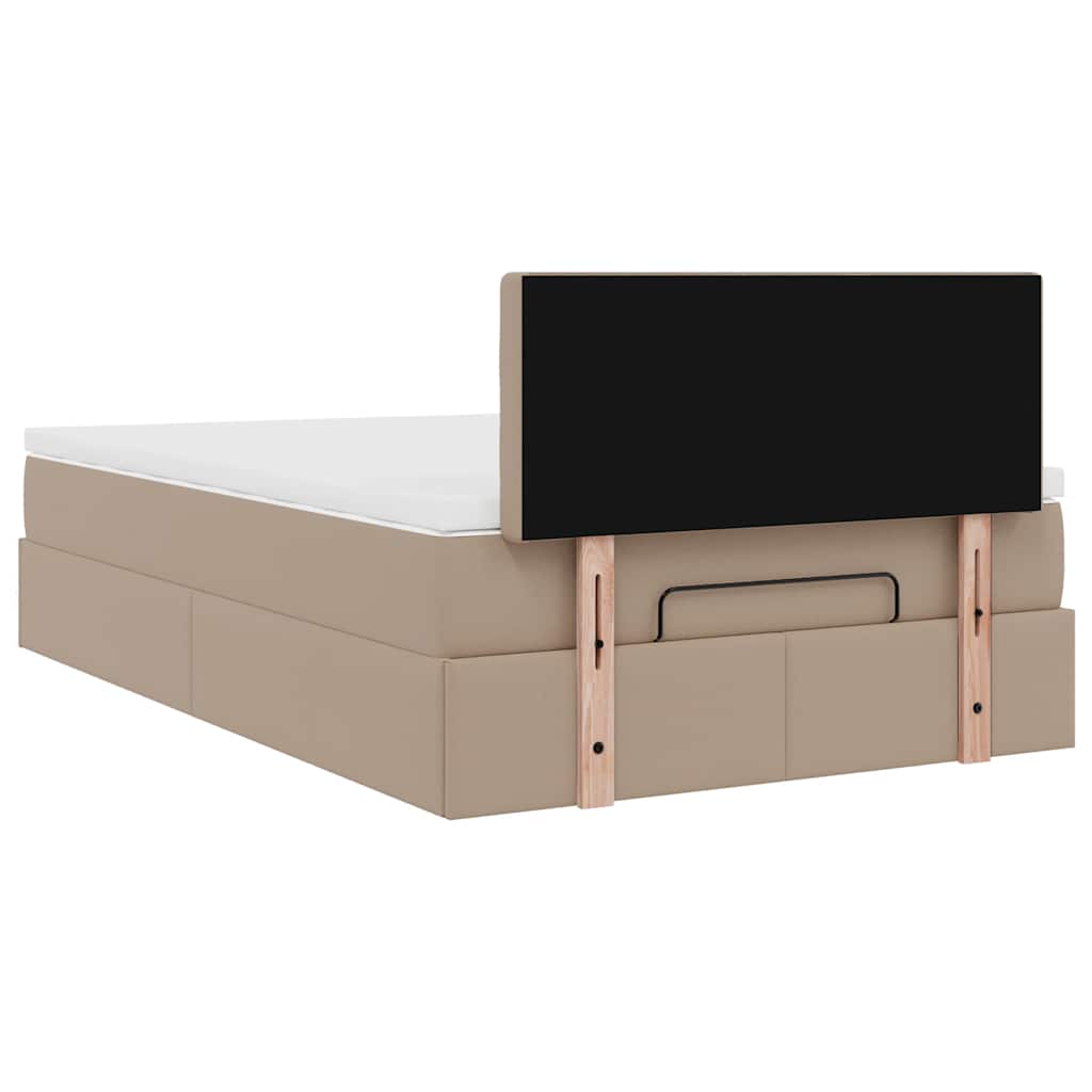 Struttura Letto Pouf con Materasso 120x190 cm Similpelle | homemem39