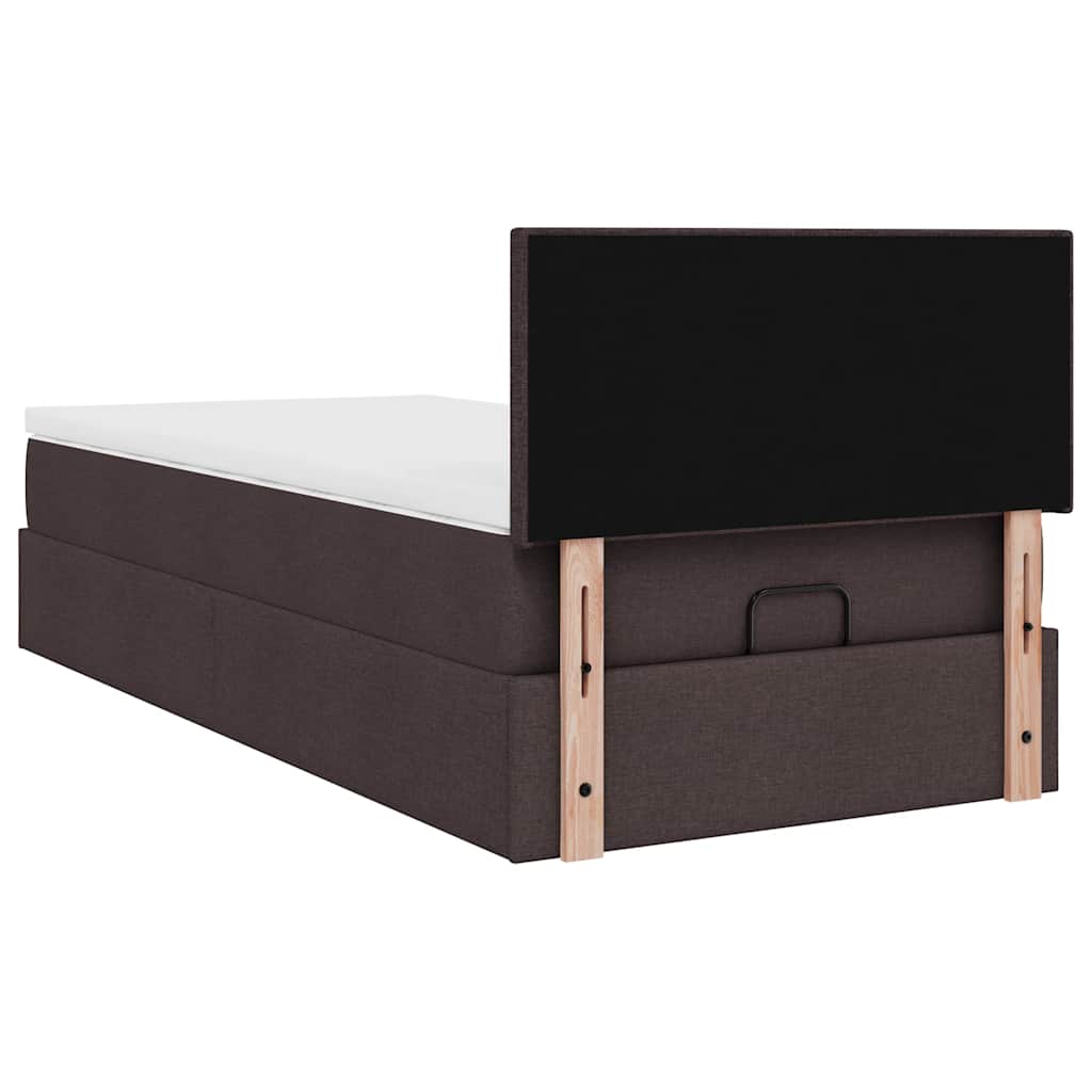 Struttura Letto Pouf con Materasso 80x200 cm in Tessuto | homemem39