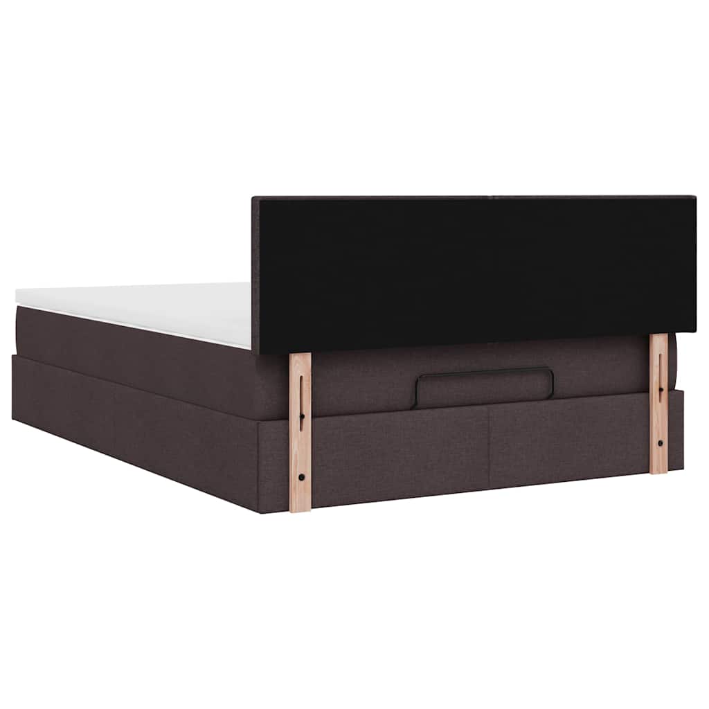 Struttura Letto Pouf con Materasso 140x200 cm in Tessuto | homemem39