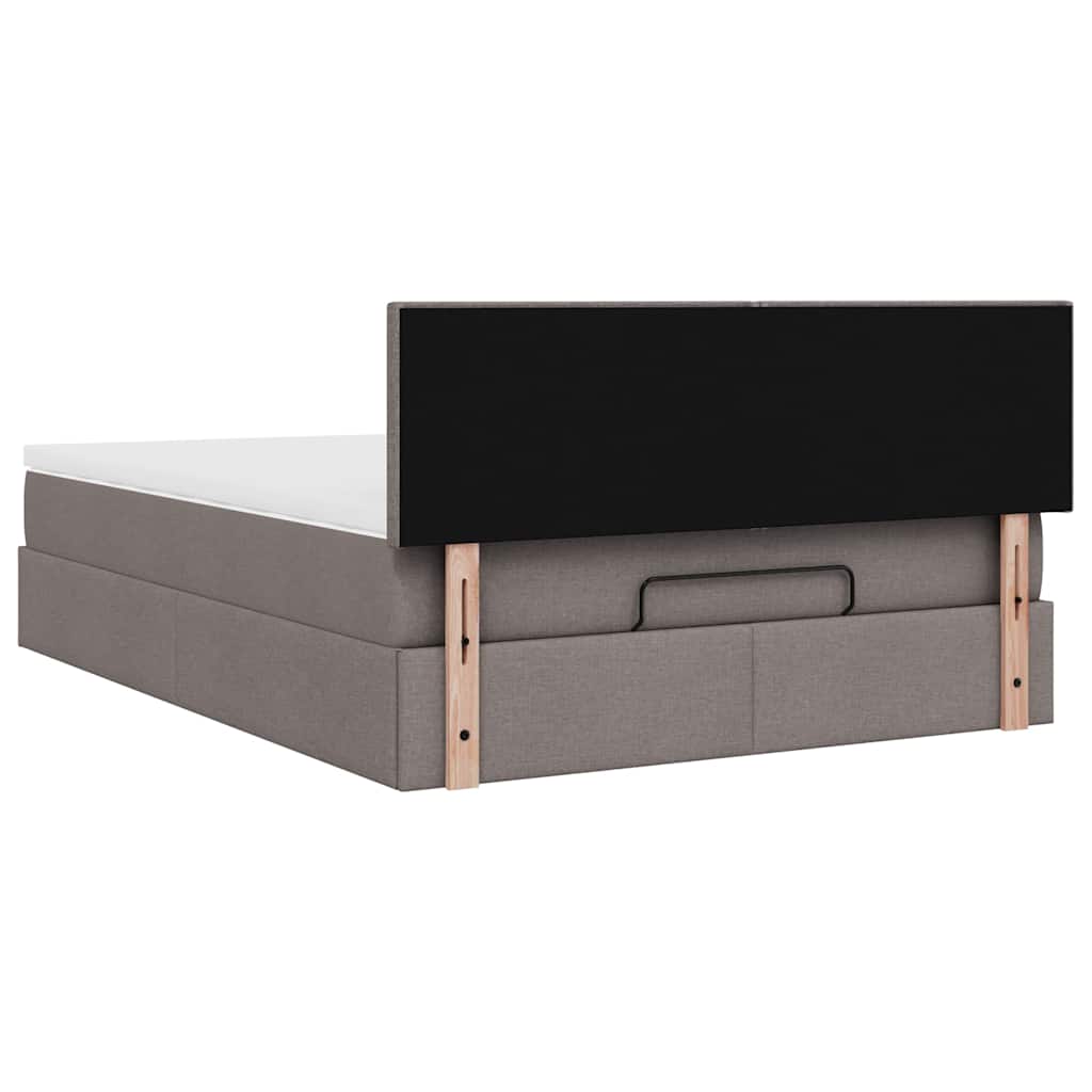 Pouf Letto con Materasso Tortora 140x200 cm in Tessuto | homemem39