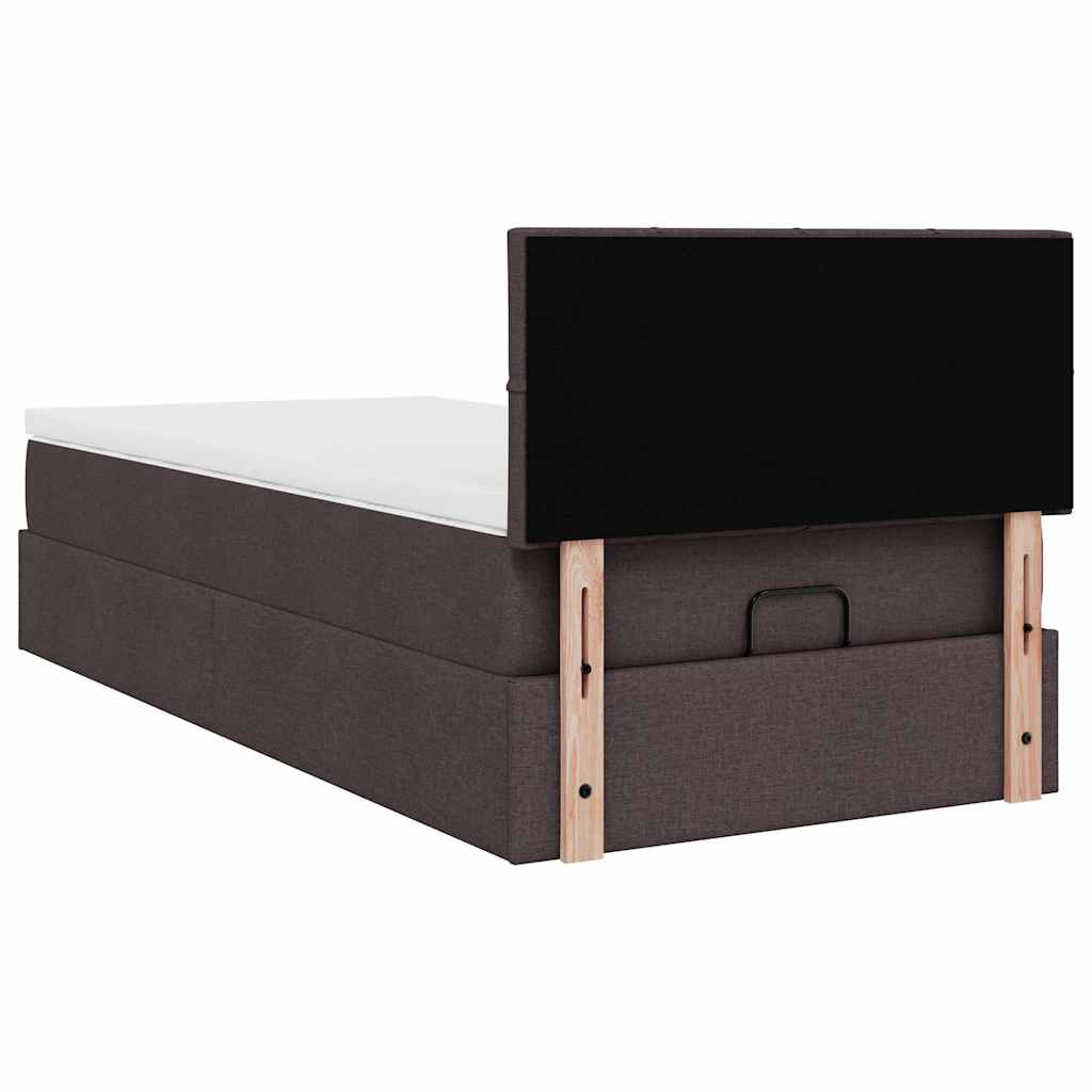 Struttura Letto Pouf con Materasso 80x200 cm in Tessuto | homemem39