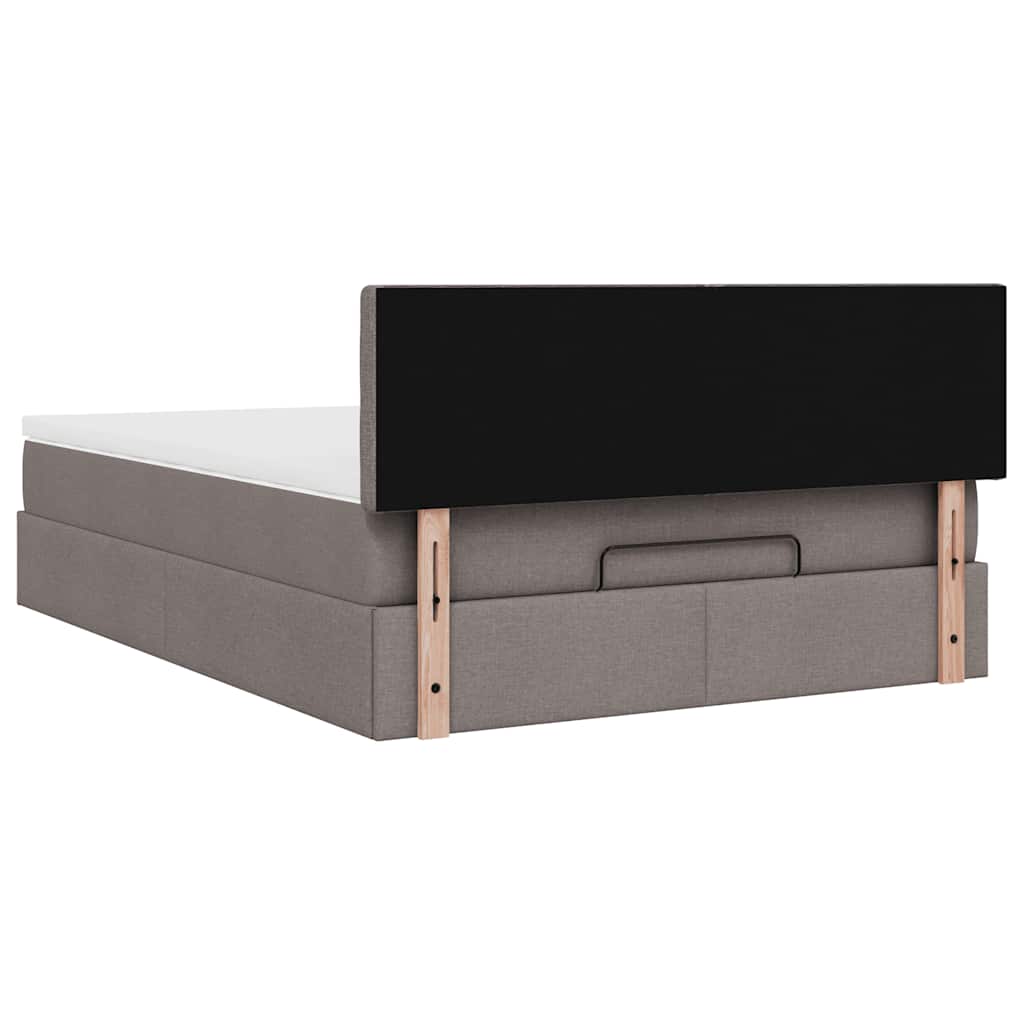 Pouf Letto con Materasso Tortora 140x200 cm in Tessuto | homemem39
