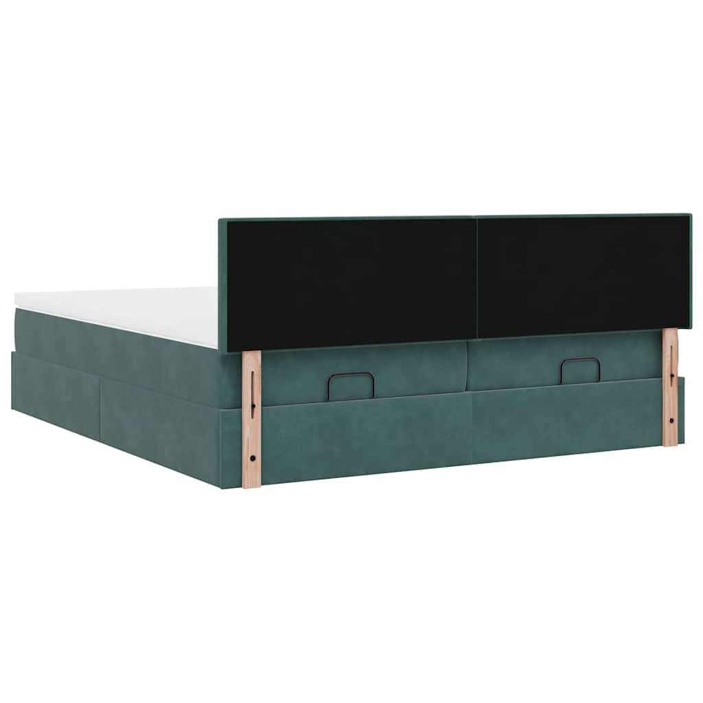 Struttura Letto Pouf con Materassi 180x200 cm Velluto | homemem39