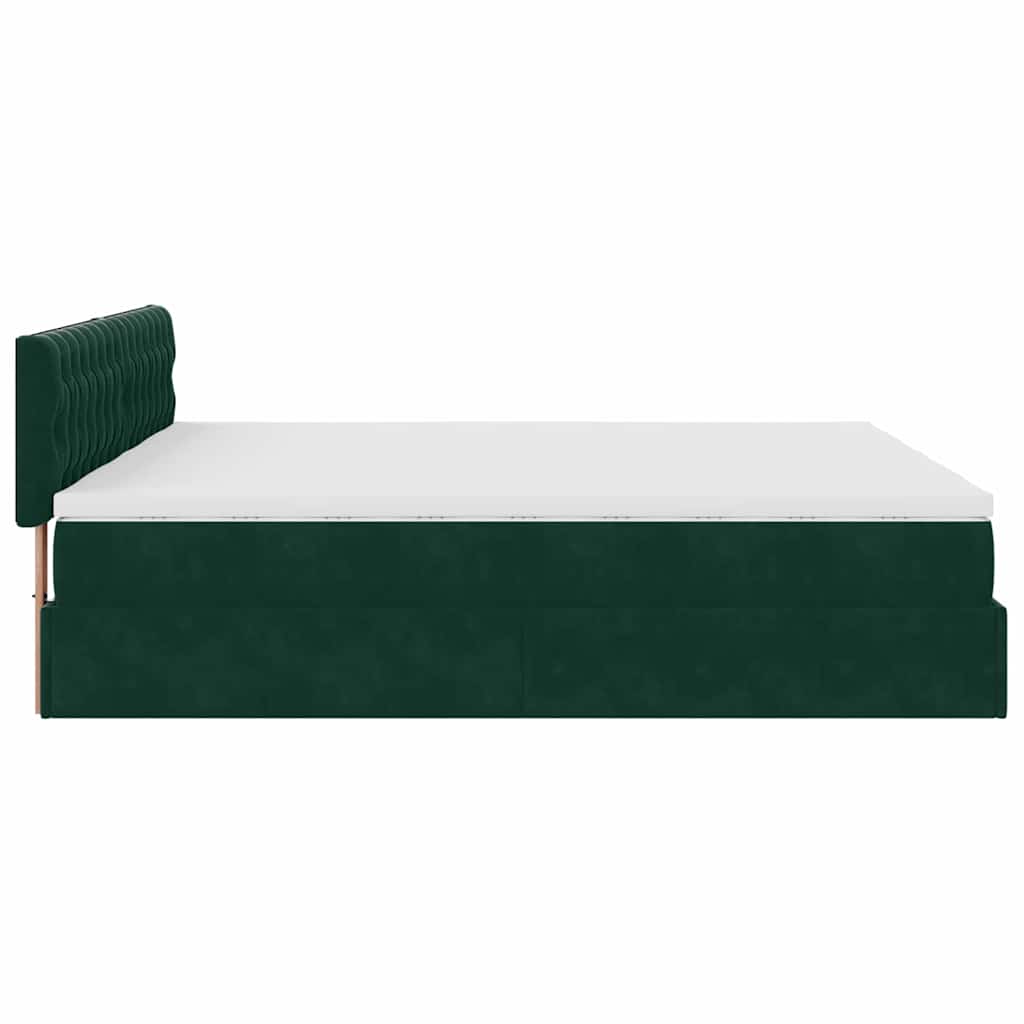 Struttura Letto Pouf con Materassi 160x200 cm Velluto | homemem39