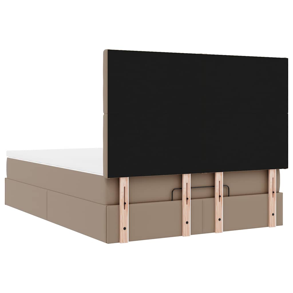 Struttura Letto Pouf con Materasso 140x200 cm Similpelle | homemem39