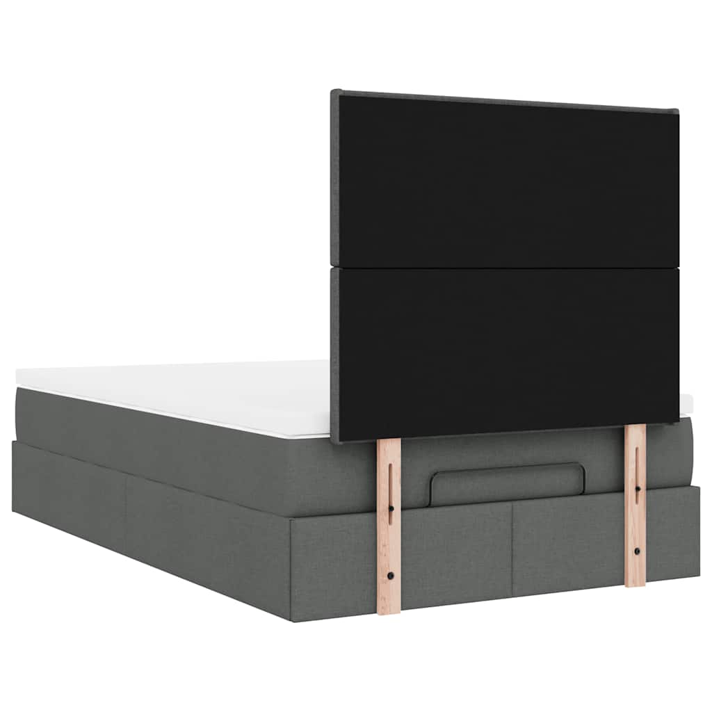 Struttura Letto Pouf con Materasso 80x200 cm in Tessuto | homemem39
