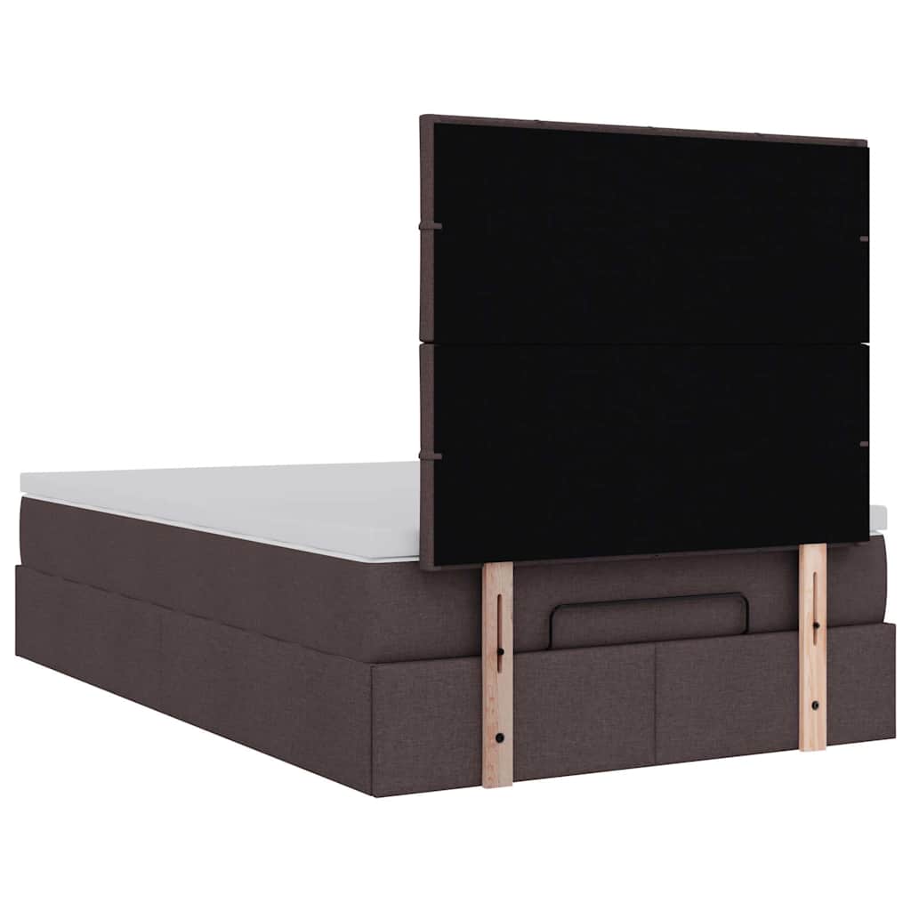 Struttura Letto Pouf con Materasso 80x200 cm in Tessuto | homemem39