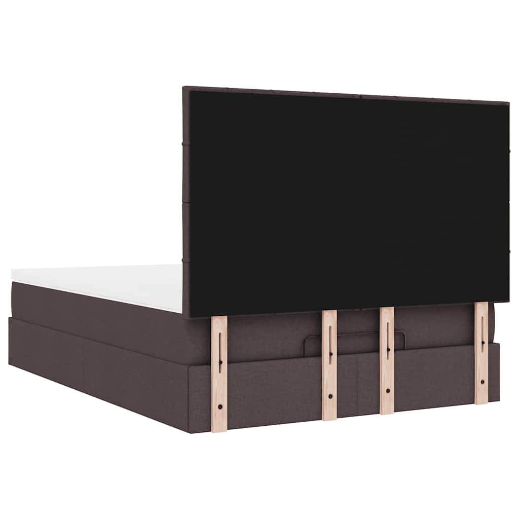 Struttura Letto Pouf con Materasso 140x200 cm in Tessuto | homemem39