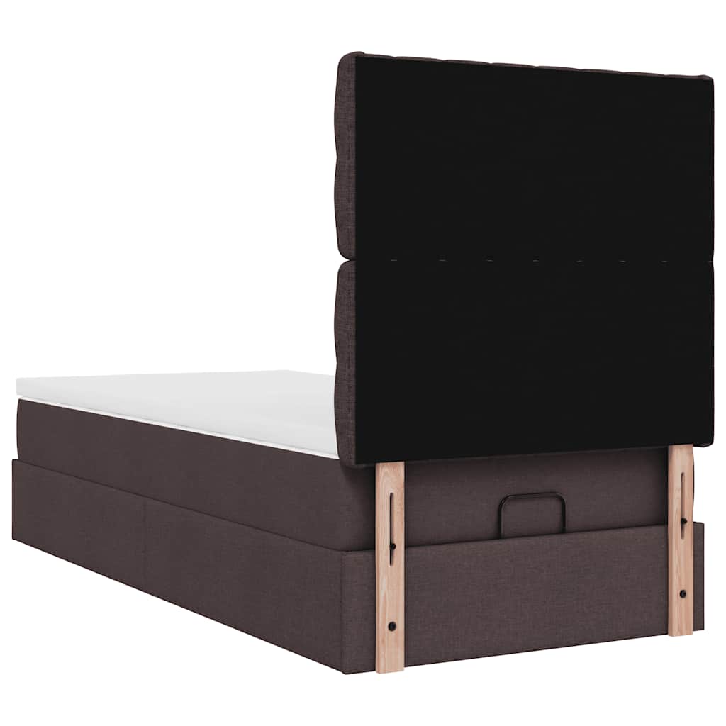 Struttura Letto Pouf con Materasso 80x200 cm in Tessuto | homemem39