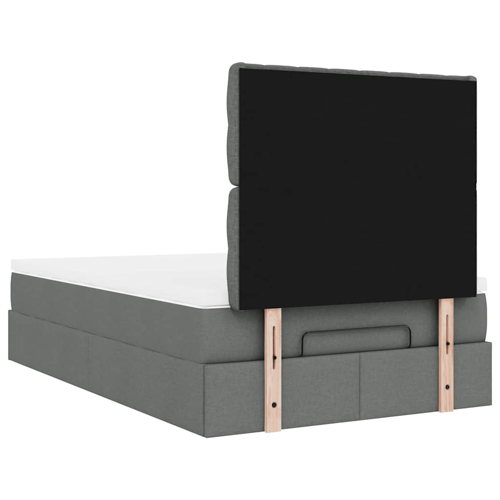 Struttura Letto Pouf con Materasso 80x200 cm in Tessuto | homemem39
