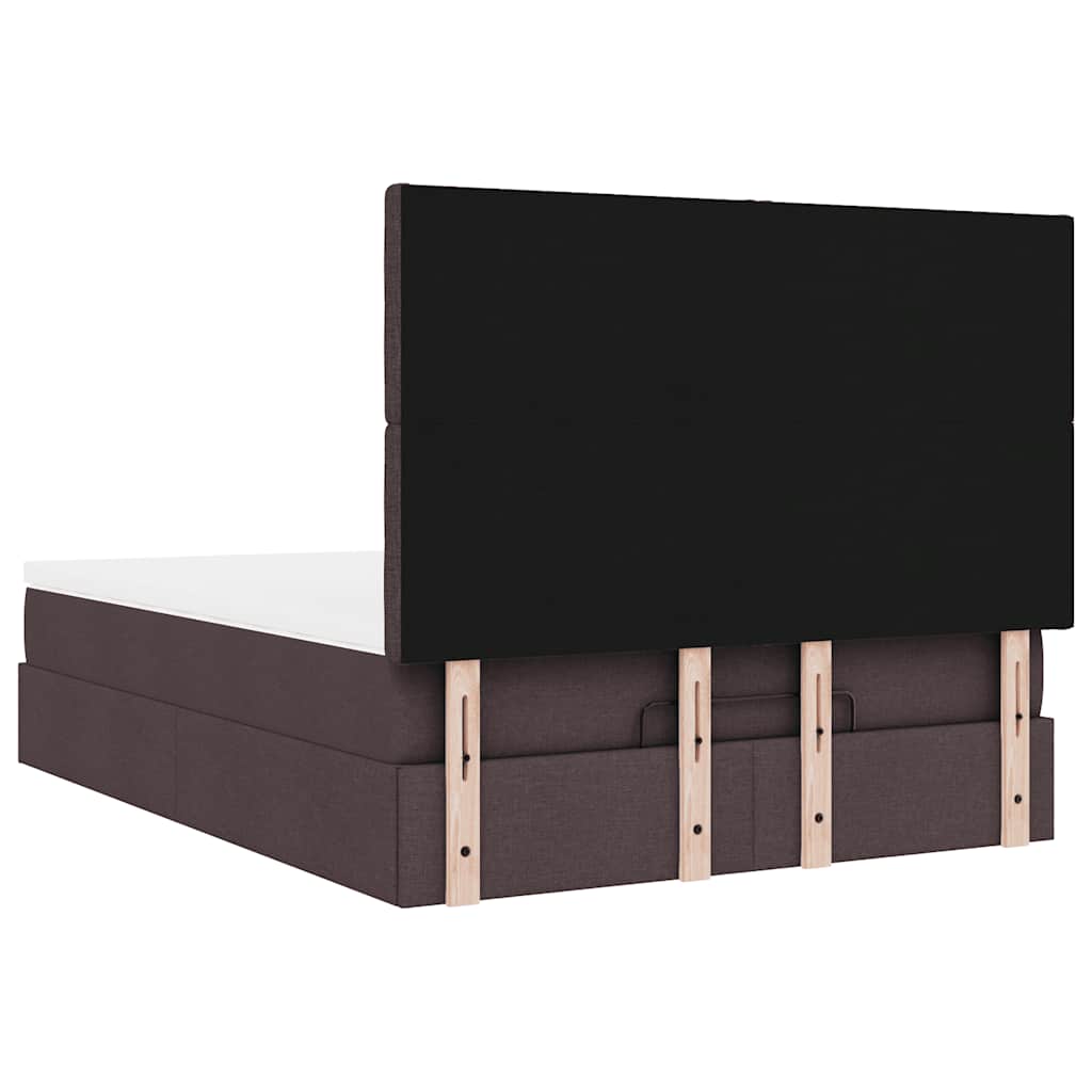Struttura Letto Pouf con Materasso 140x200 cm in Tessuto | homemem39