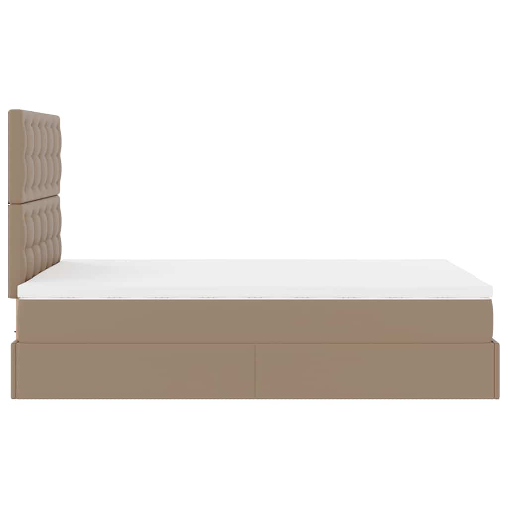 Struttura Letto Pouf con Materasso 120x200 cm Similpelle | homemem39