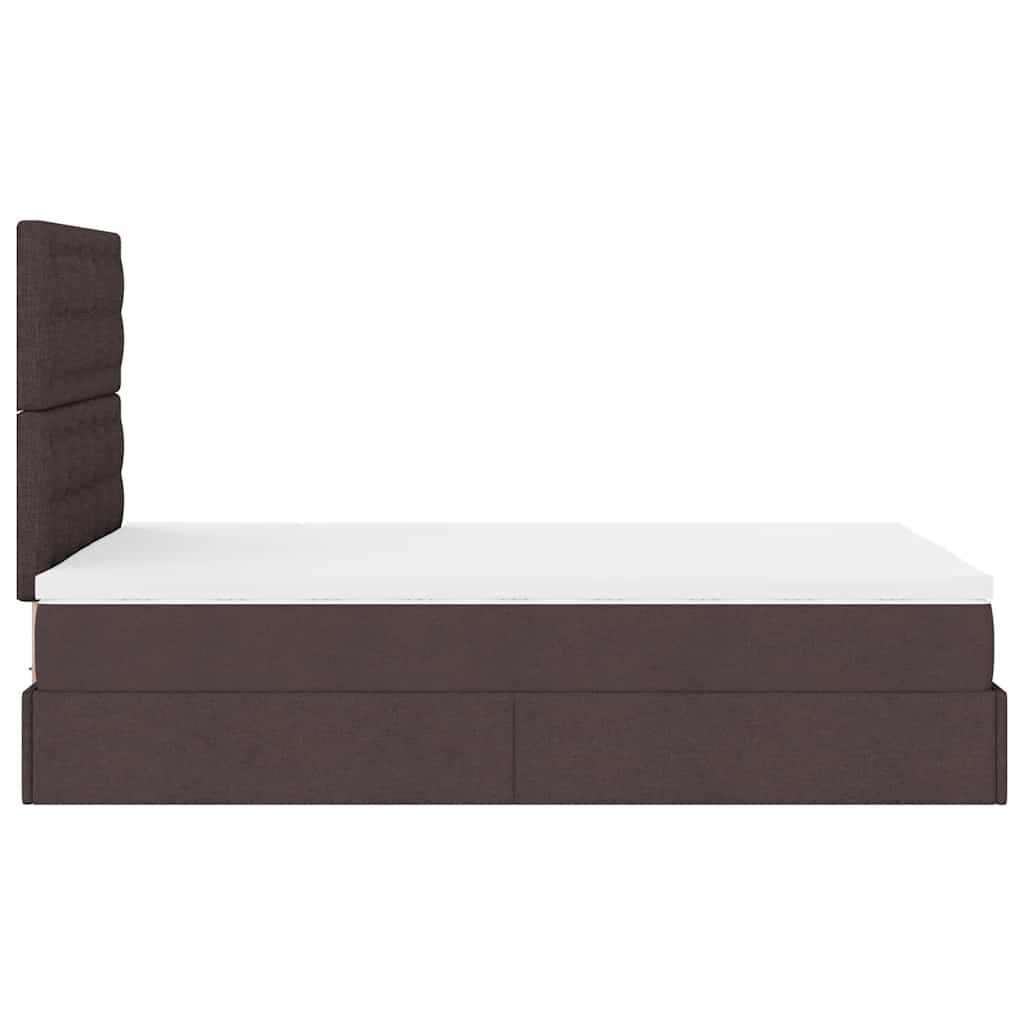 Struttura Letto Pouf con Materasso 80x200 cm in Tessuto