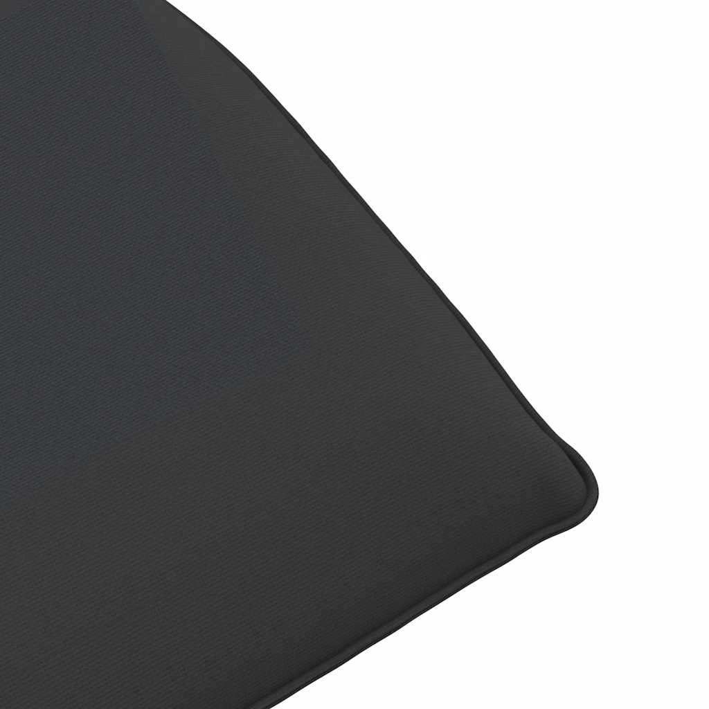 Lettino Pieghevole Nero 175x54x8,5 cm in Tessuto Oxford - homemem39