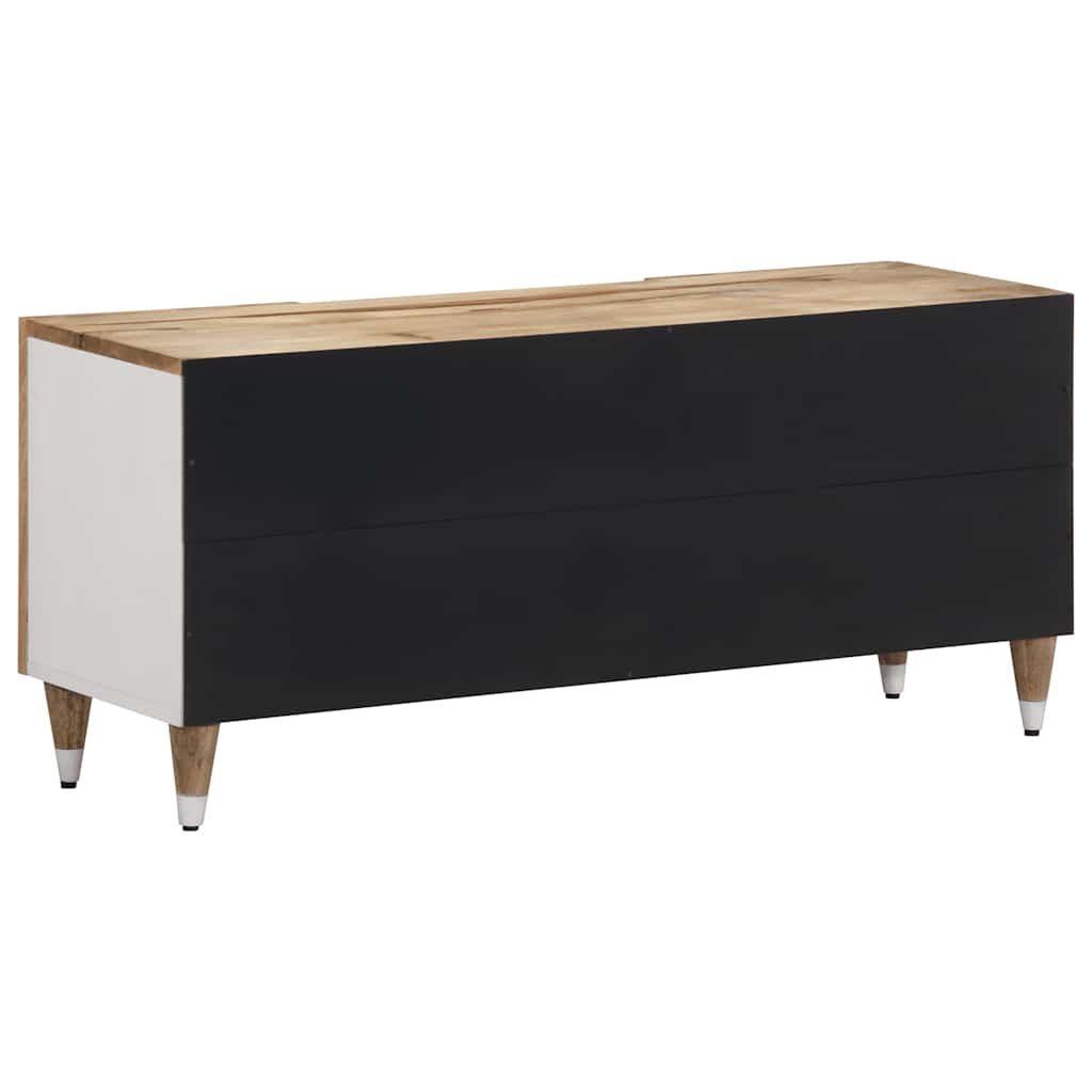 Mobile Porta TV 105x33,5x46 cm in Legno Massello di Mango - homemem39