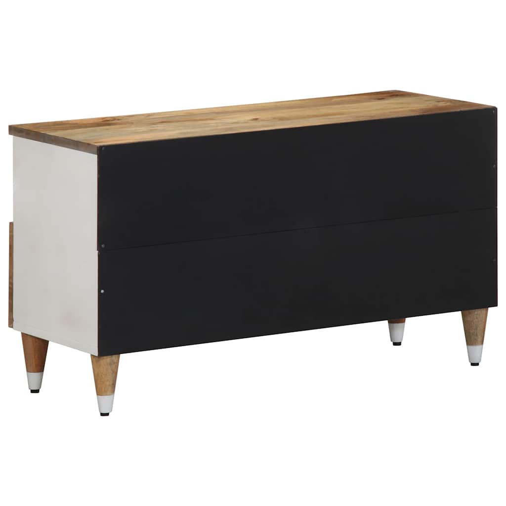 Mobile Porta TV 80x33,5x46 cm in Legno Massello di Mango - homemem39