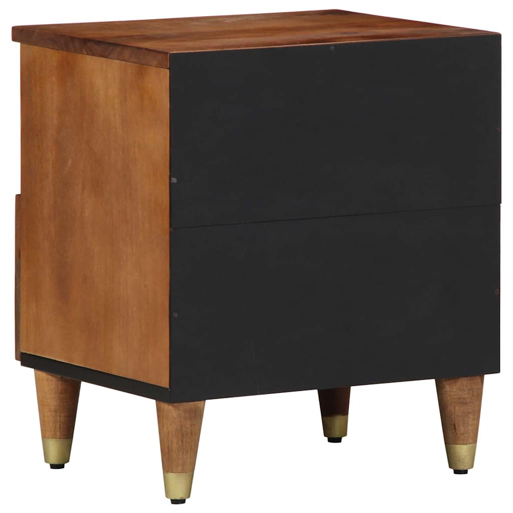 Armadio da Notte 2 pcs marrone ambrato 40 x 33 x 46 cm