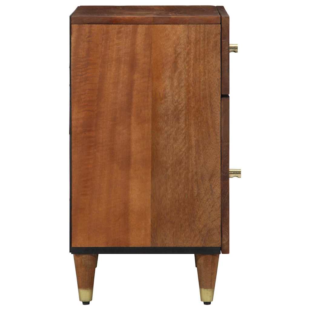 Armadio da Notte con cassetto marrone ambrato 50 x 33 x 60 cm