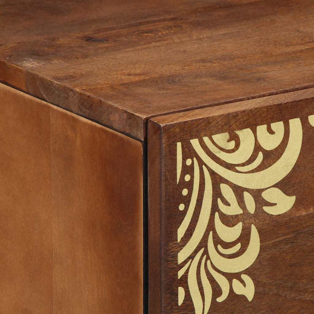 Armadio da Notte con cassetto marrone ambrato 50 x 33 x 62 cm