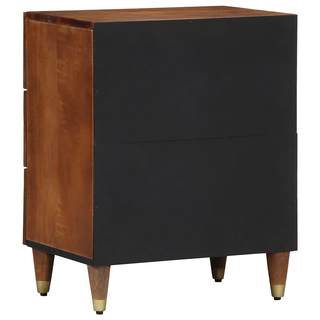 Armadio da Notte con cassetto marrone ambrato 50 x 33 x 62 cm
