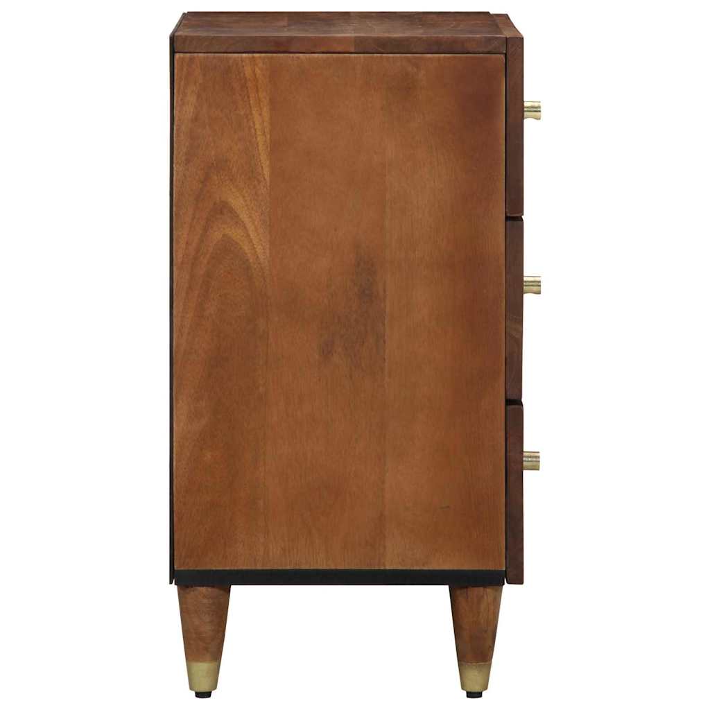 Armadio da Notte con cassetto marrone ambrato 50 x 33 x 62 cm