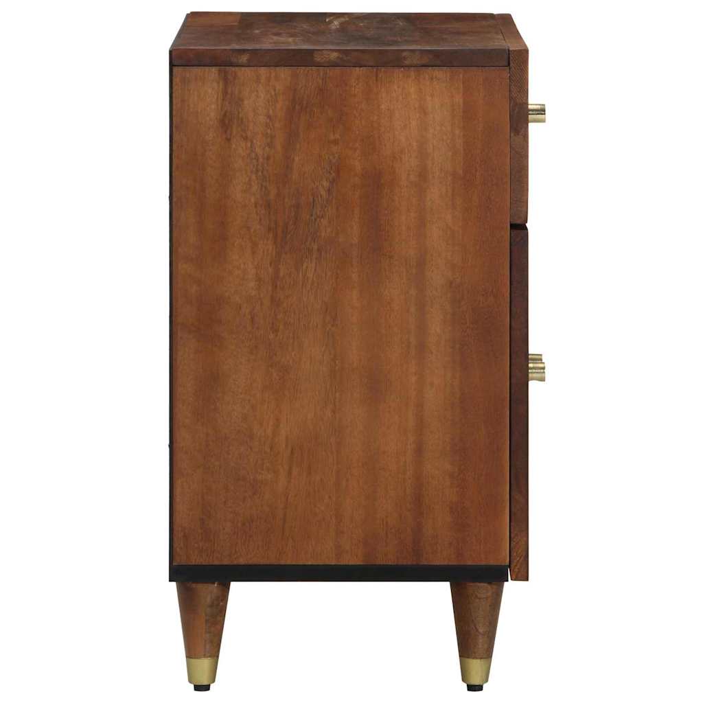 Armadio da Notte con cassetto marrone ambrato 50 x 33 x 60 cm