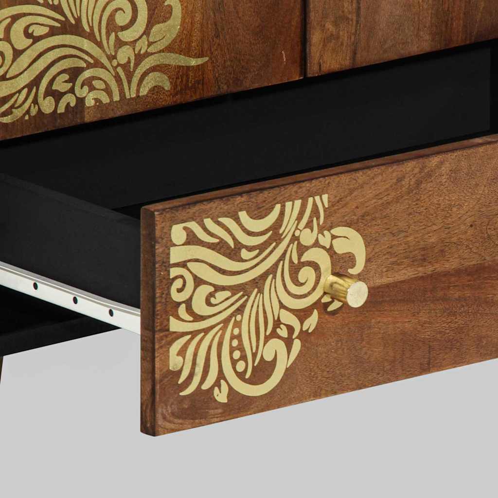 Credenza Marrone 60 x 33.5 x 100 cm Legno massello di mango