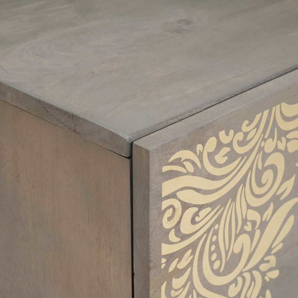 Armadio da Notte 2 pcs Grigio 40 x 33 x 46 cm
