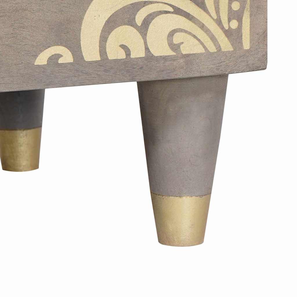Armadio da Notte con cassetto 2 pcs Grigio 40 x 33 x 46 cm