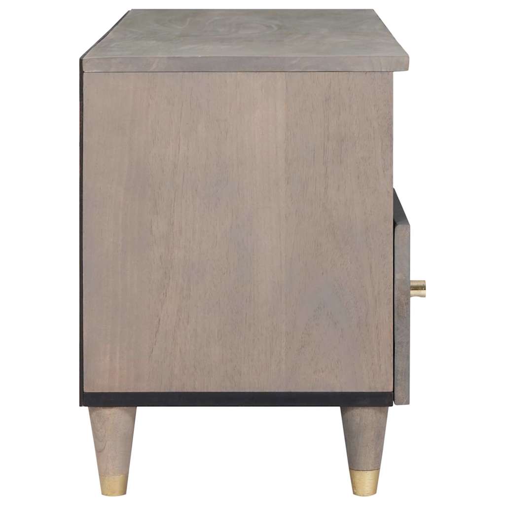 Mobile TV con cassetto Grigio e Oro 100 x 33.5 x 46 cm