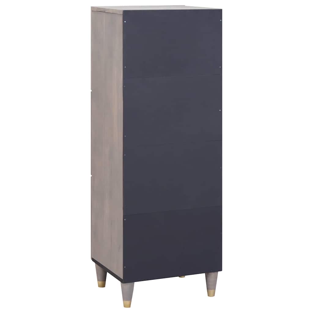 Credenza con cassetto Grigio e Oro 40 x 33.5 x 110 cm