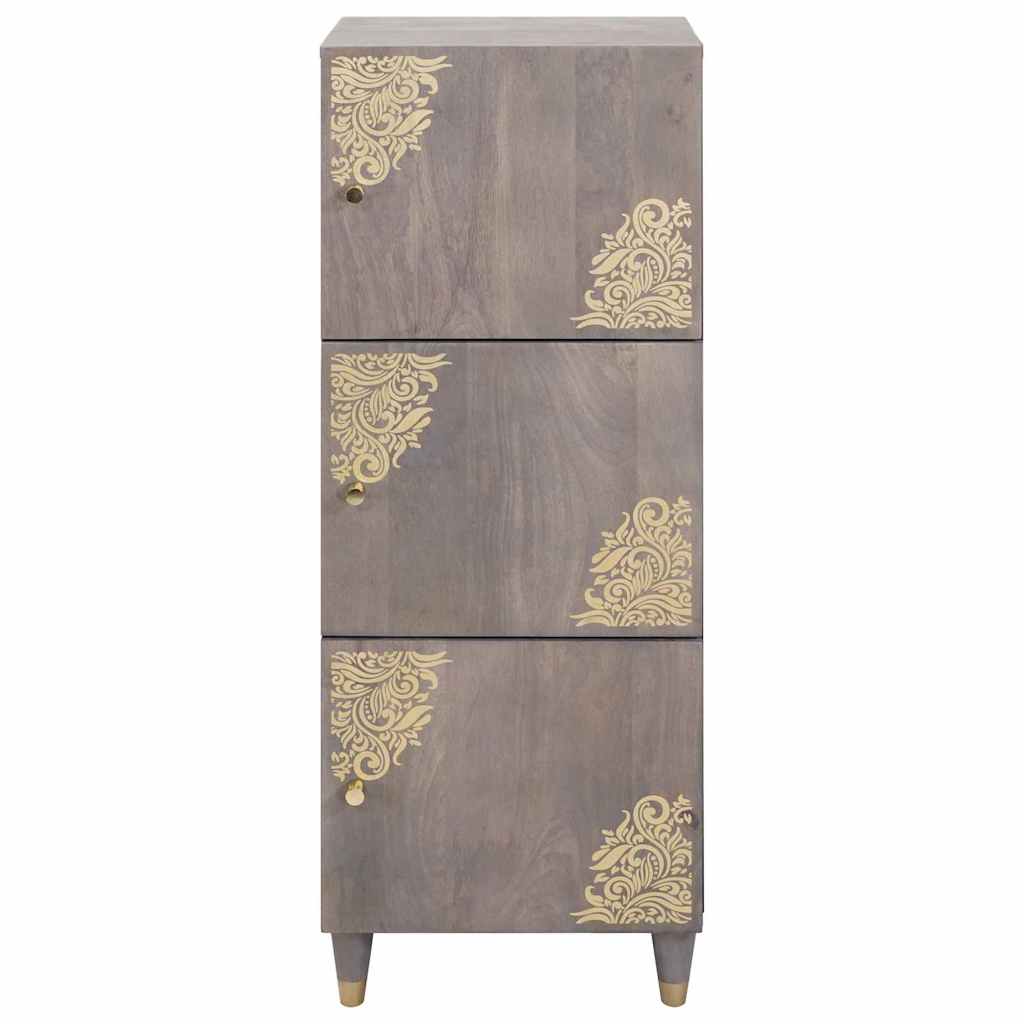 Credenza con cassetto Grigio e Oro 40 x 33.5 x 110 cm