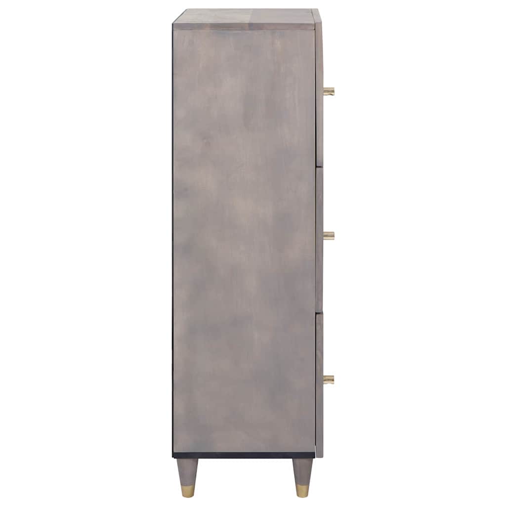 Credenza con cassetto Grigio e Oro 40 x 33.5 x 110 cm