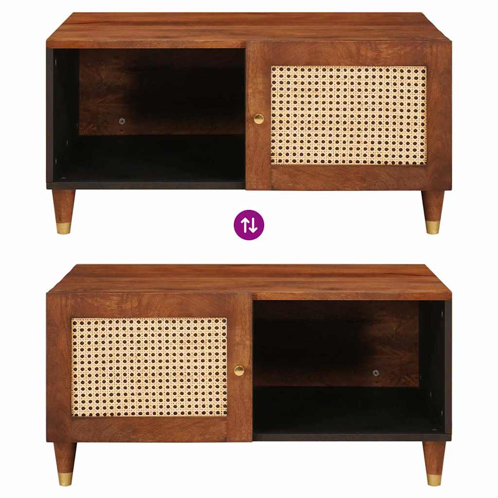 Tavolino da salotto 80 x 50 x 40 cm Legno di mango massello | homemem39