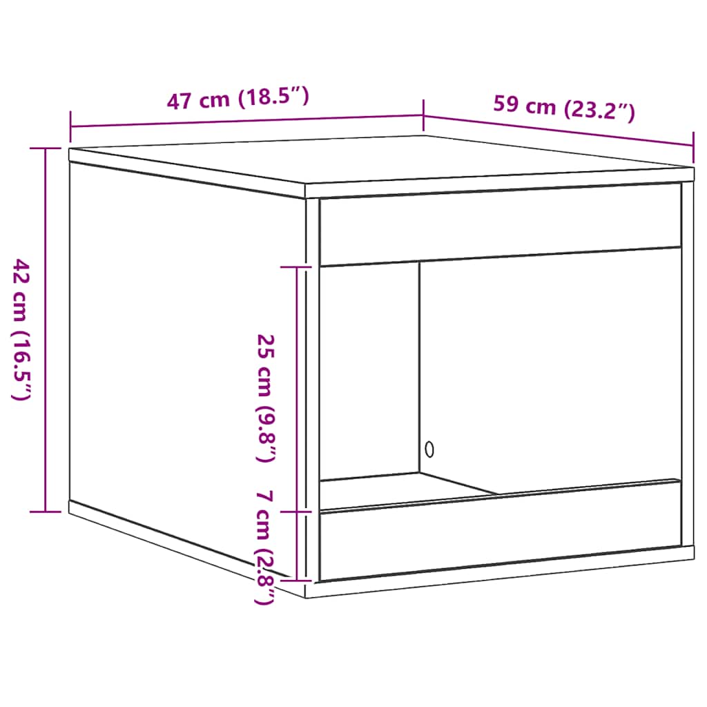 Recinto Lettiera Rovere Artigianale 47x59x42 cm in Truciolato | homemem39