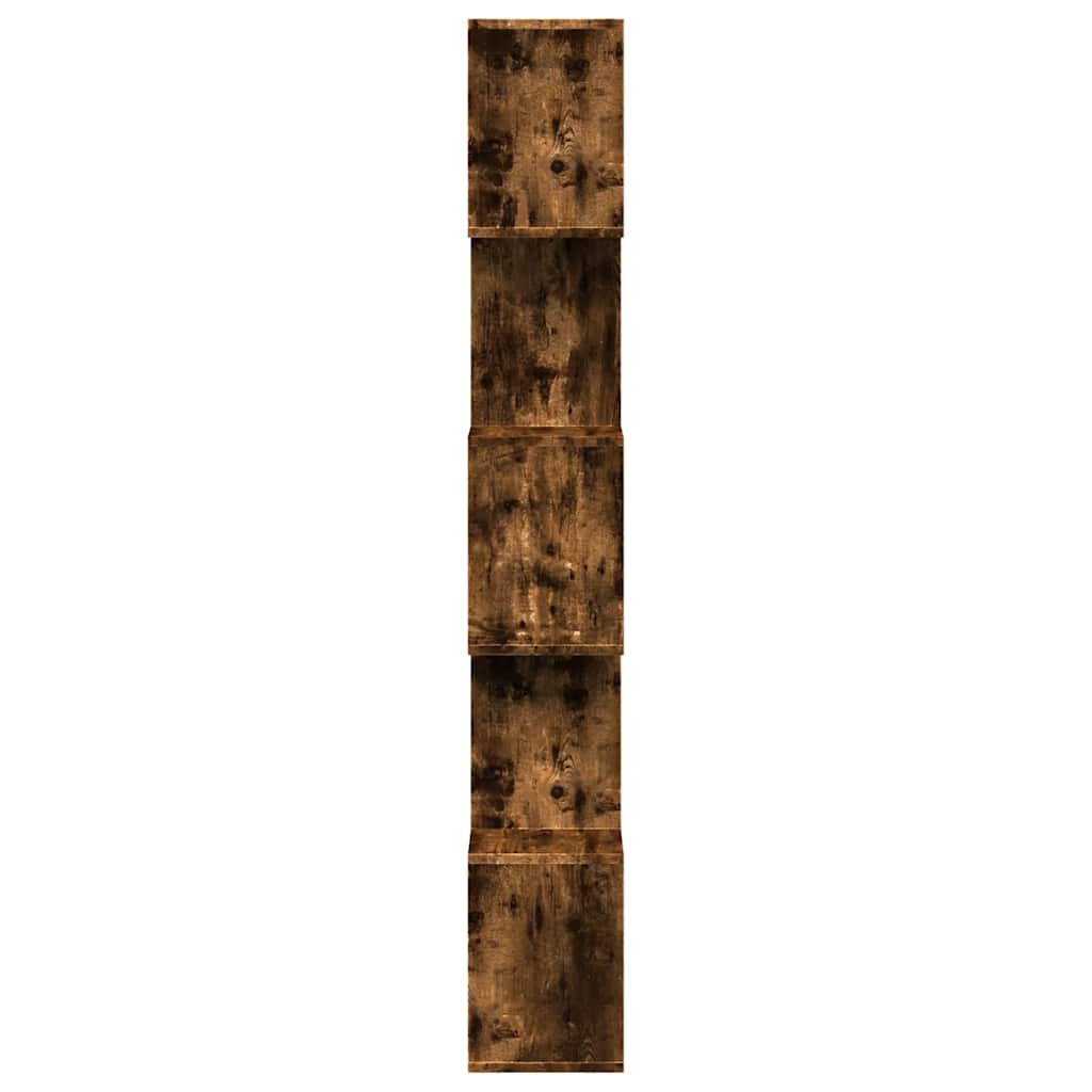 Libreria 5 Ripiani Rovere Fumo 70x24x161 cm in Truciolato | homemem39