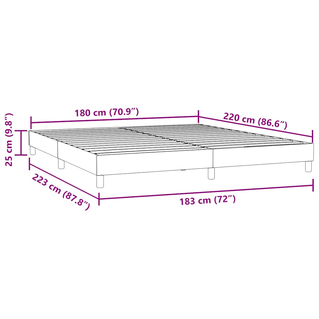 Giroletto senza Materasso Verde Scuro 180x220 cm in Velluto | homemem39