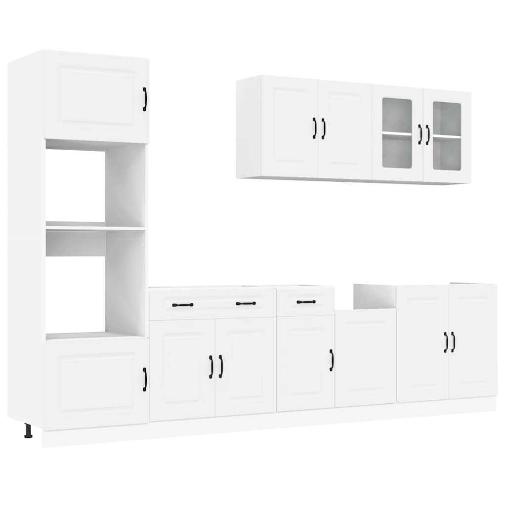 Set Mobili da Cucina 7 pz Kalmar Bianco Legno Multistrato - homemem39