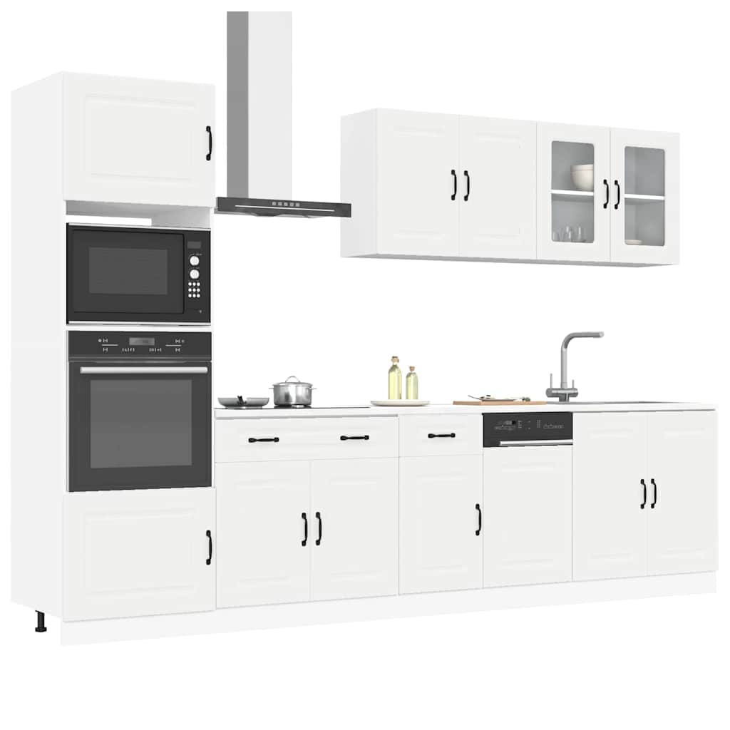 Set Mobili da Cucina 7 pz Kalmar Bianco Legno Multistrato - homemem39
